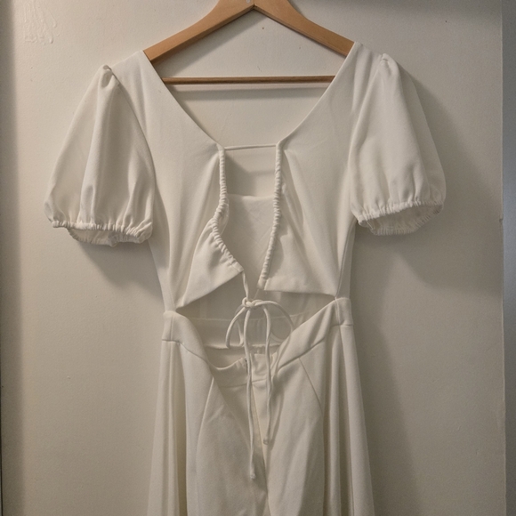 With A Puff Lulus white jumpsuit - Picture 6 of 9